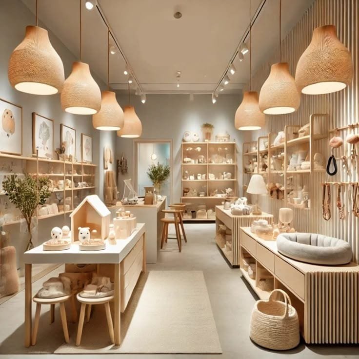 تجهيزات وتشطيبات المحلات التجارية المختلفة